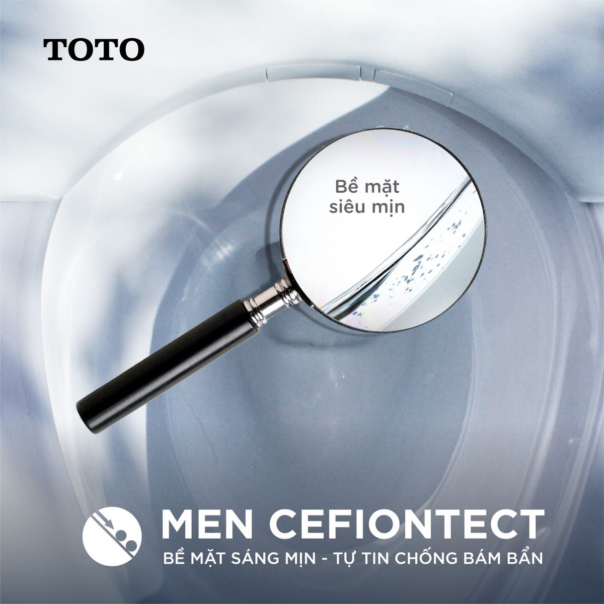 Công nghệ men sứ CeFiONtect của TOTO 