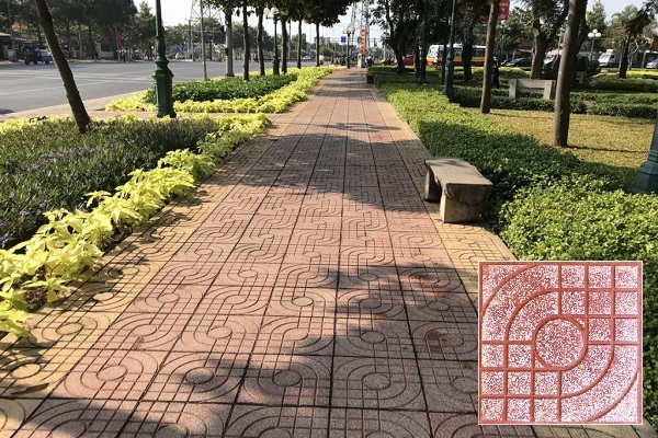 Gạch terrazzo lát vỉa hè