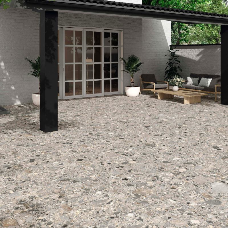 Gạch terrazzo ứng dụng không gian ngoài trời