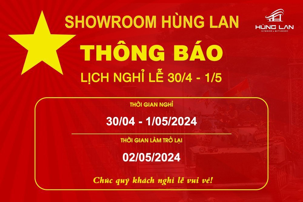 Lịch nghỉ lễ 30/4 - 1/5