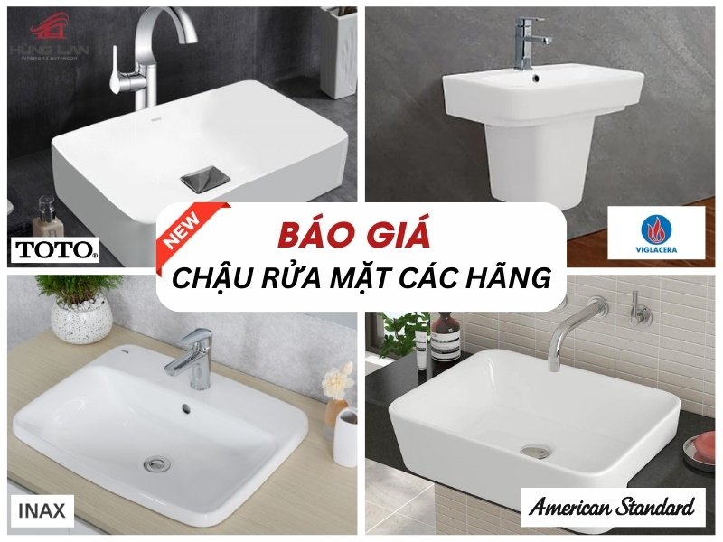 Showroom Hùng Lan báo giá chậu rửa mặt