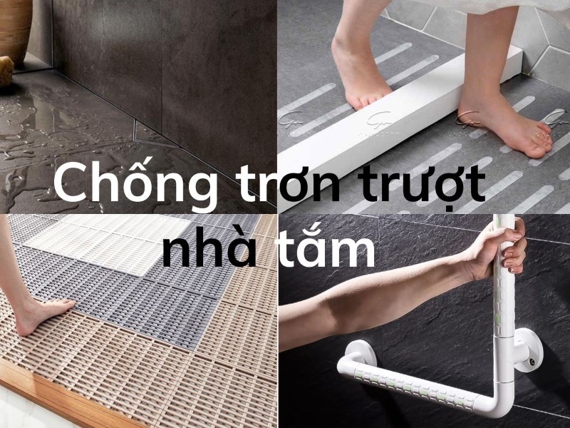 5 giải pháp chống trơn trượt nhà tắm đơn giản và hiệu quả