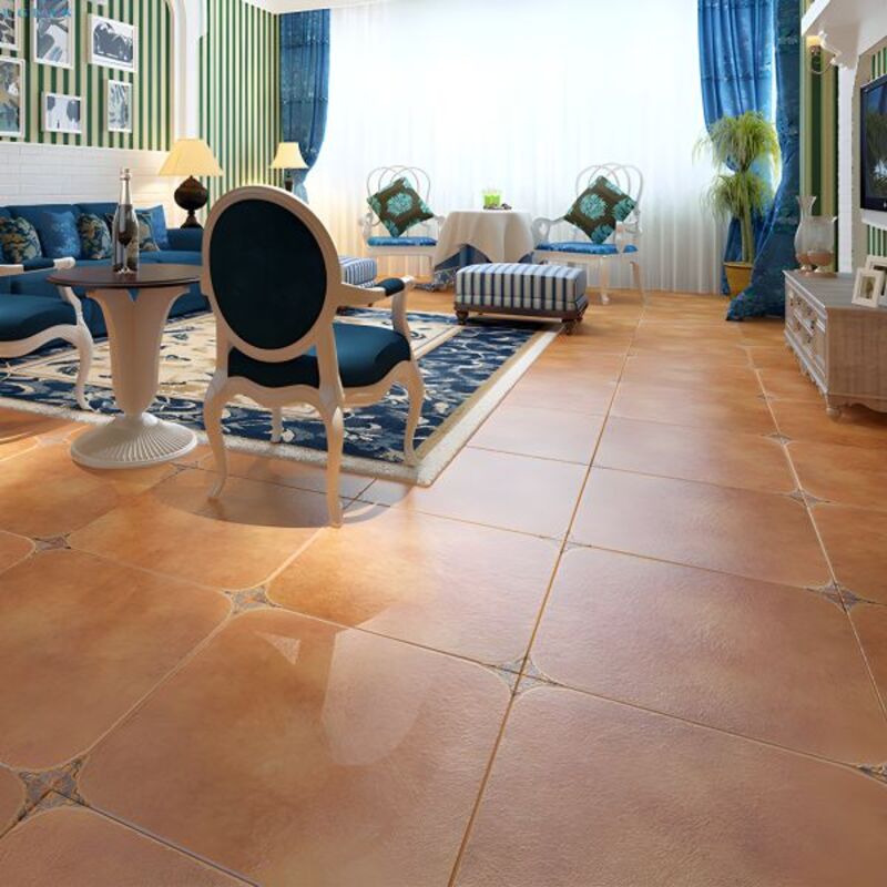 Gạch giả cổ kích thước 60x60 không gian phòng khách