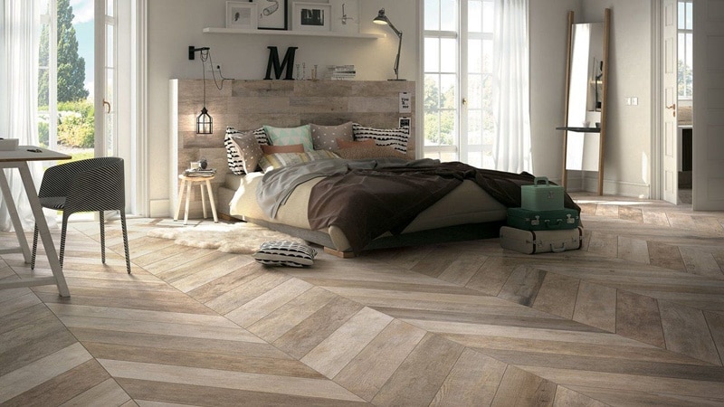 Gạch lát nền vân gỗ 60x60 phòng ngủ
