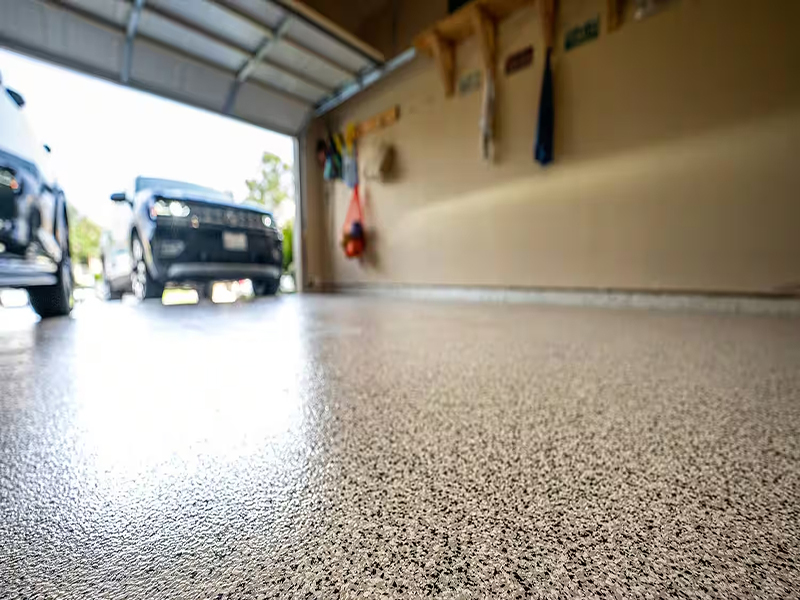 Gạch terrazzo lát nhà xe