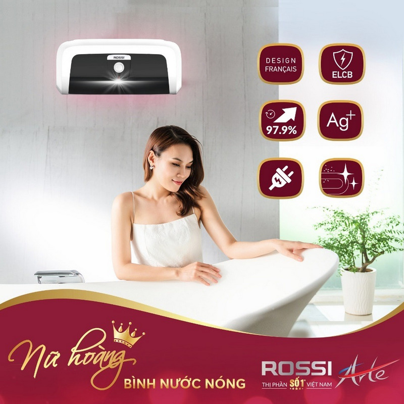 Bình nóng lạnh Rossi có ấn tượng tốt hơn đối với người tiêu dùng