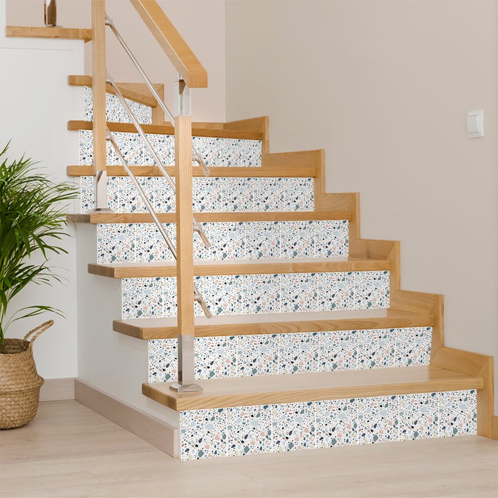 Gạch terrazzo ốp lát bậc cầu thang