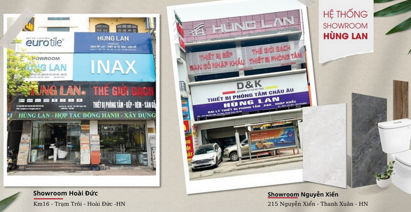 Hệ thống showroom Hùng Lan