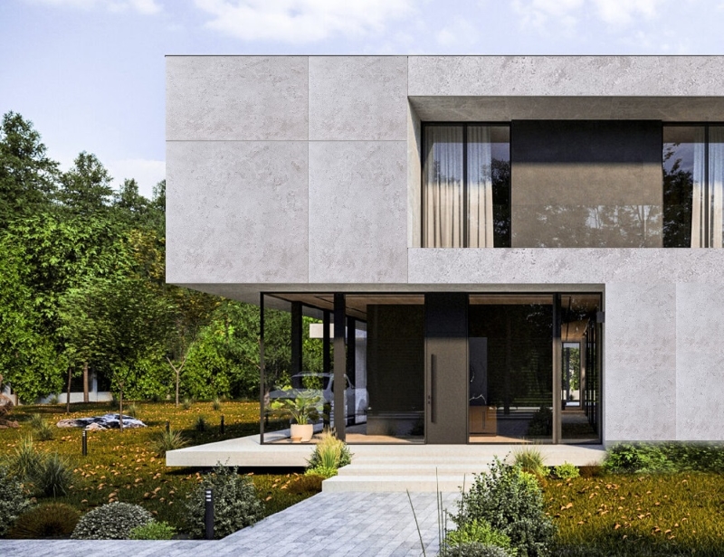 Chọn gạch ốp mặt tiền không lỗi mốt theo thời gian 