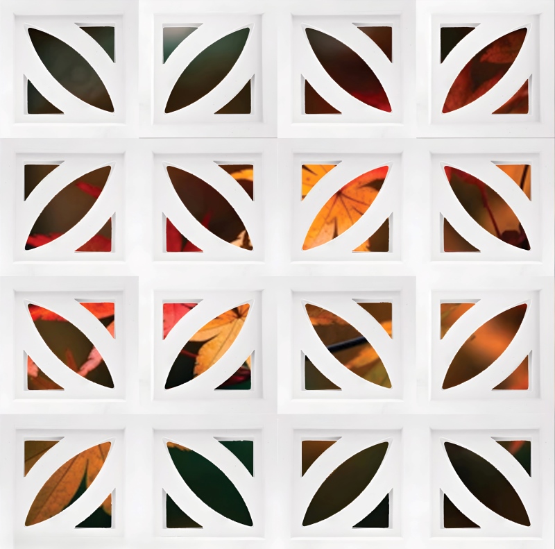 Gạch bông gió chiếc lá