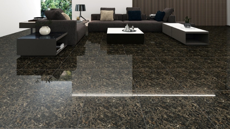 Gạch Á Mỹ 21.B.660.6106 giả đá hoa cương màu đen nâu