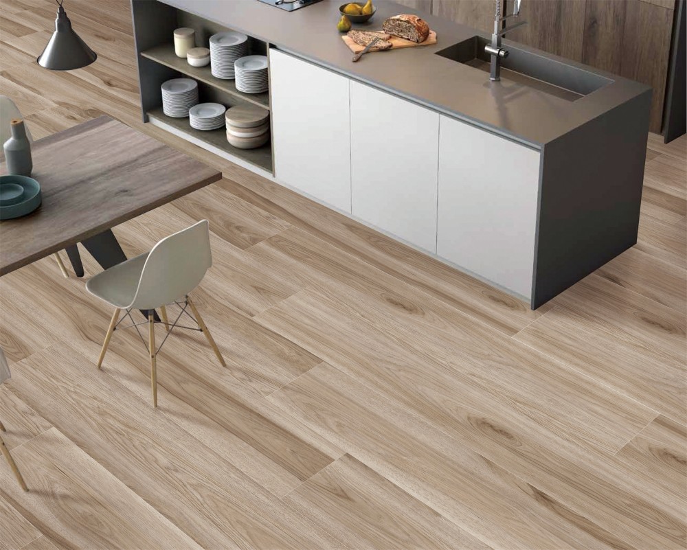 Gạch Trung Quốc HLTQ2515004EL tạo cảm giác ấm cúng, thân thiện cho không gian bếp 