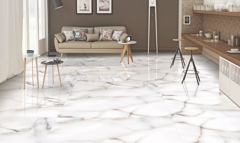Gạch lát nền phòng khách đến từ Ấn Độ