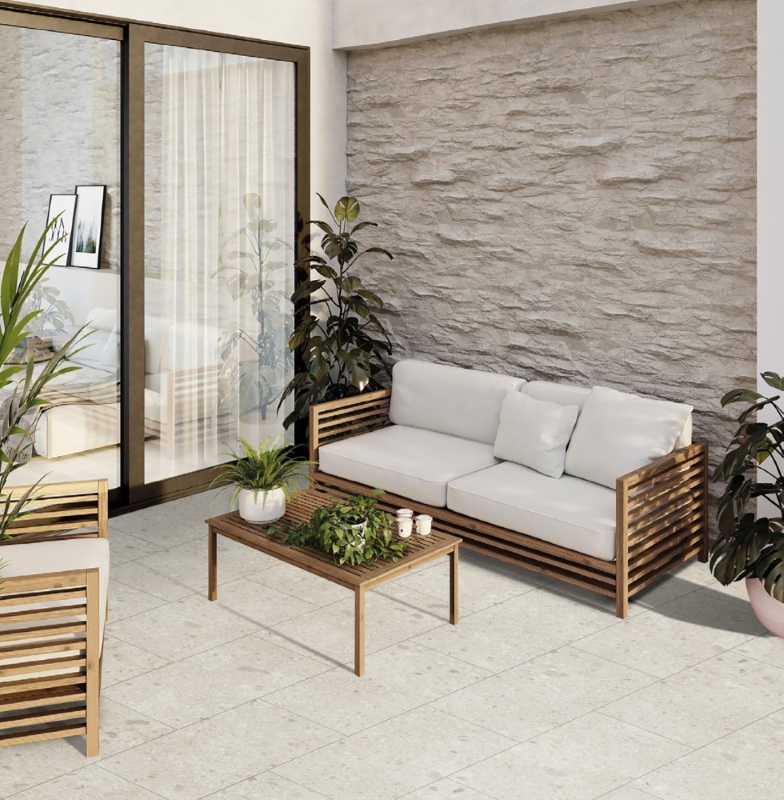 Gạch terrazzo lát nền phòng khách
