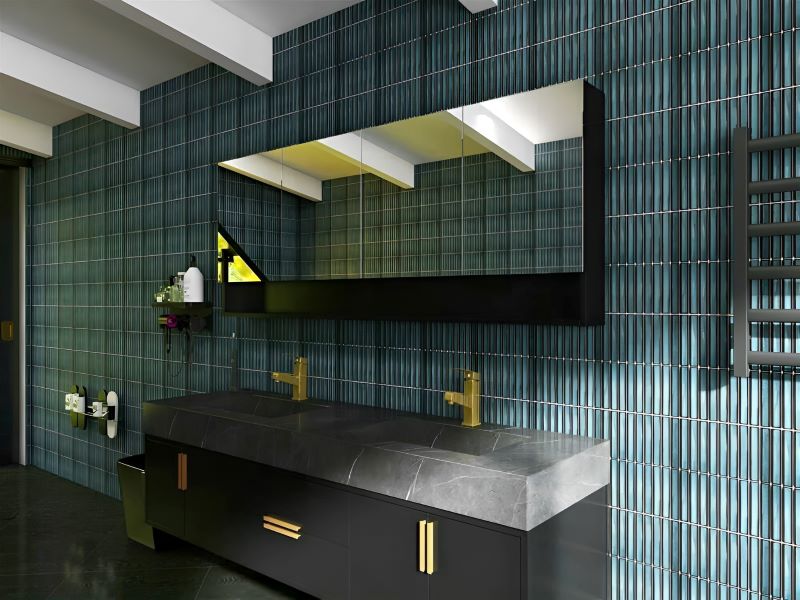 Gạch mosaic dạng que chữ nhật