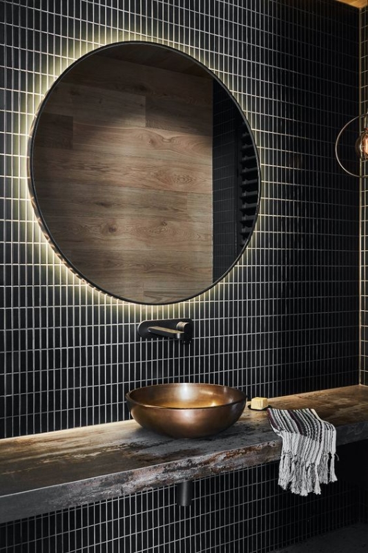 Mẫu gạch mosaic dài, mảnh hiện đại
