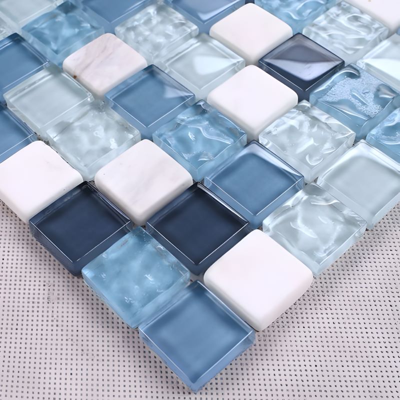 Gạch mosaic thủy tinh lấp lánh
