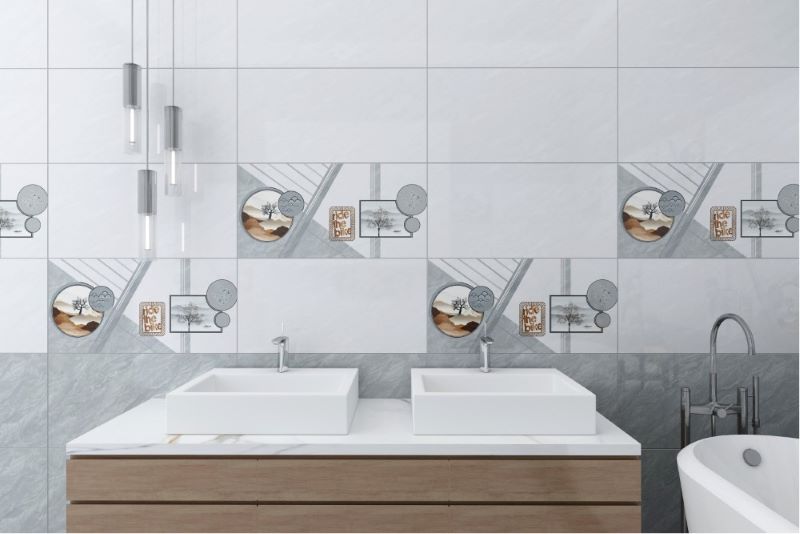 Gạch điểm ốp phòng tắm