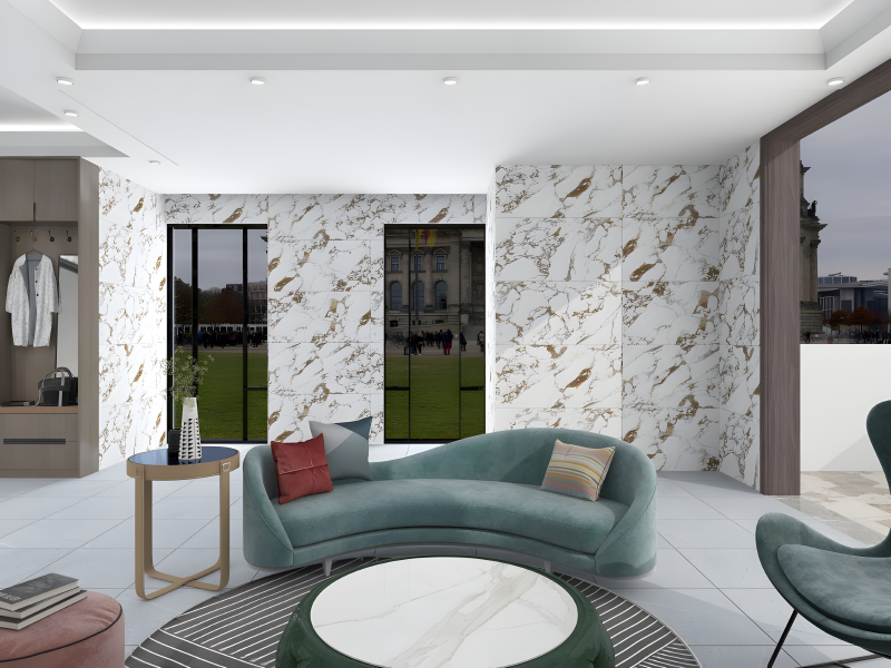 Gạch ốp tường phòng khách Apodio luôn đảm bảo về chất lượng và thẩm mỹ