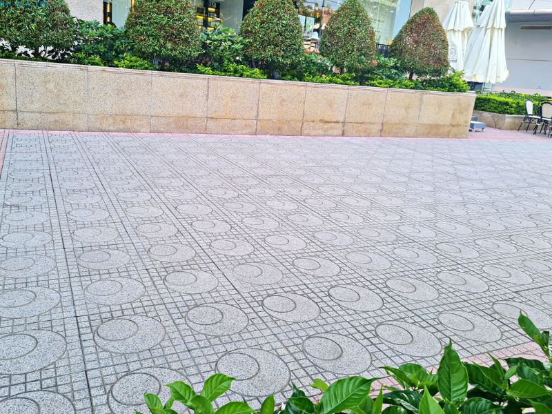 Gạch terrazzo ốp lát vỉa hè