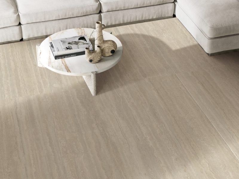 Gạch Trung Quốc HLTQ918031EL vân đá Travertine nâu nhạt