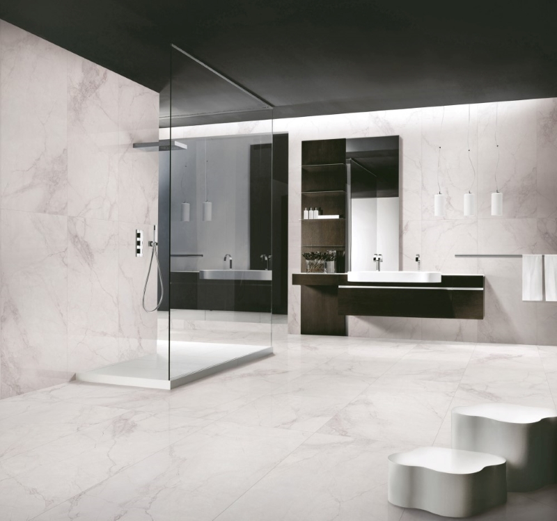 Gạch vân đá 60x135 ứng dụng ốp lát phòng tắm
