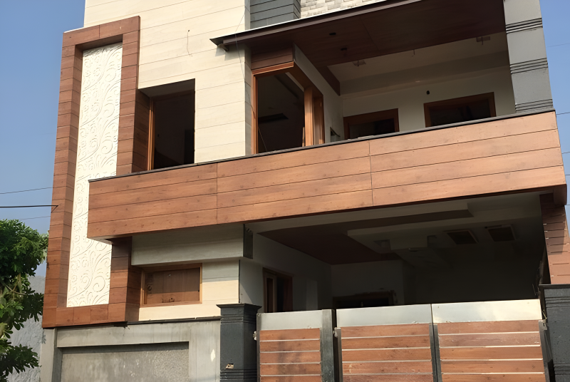 Gạch vân gỗ ốp mặt tiền