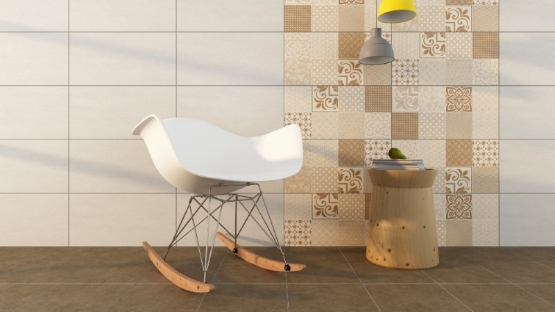 Gạch vân xi măng ốp bếp