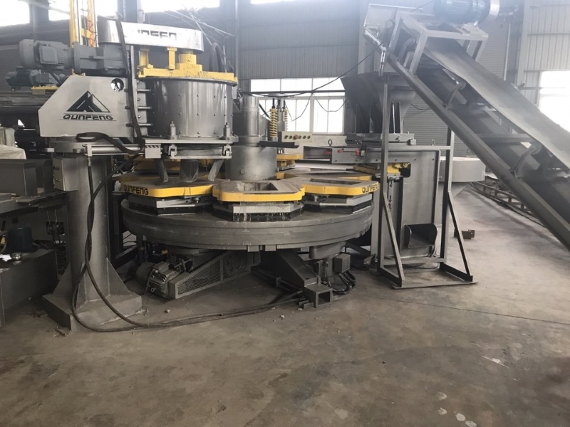 Máy ép gạch terrazzo tự động 