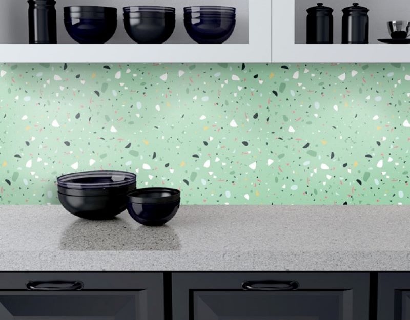 Mẫu gạch màu xanh lục cho người mệnh mộc