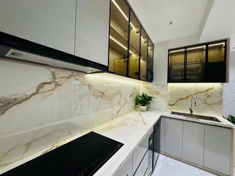 Mẫu phòng bếp cho người mệnh Thủy