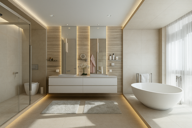 Cách chọn bồn cầu phù hợp cho phòng tắm lớn