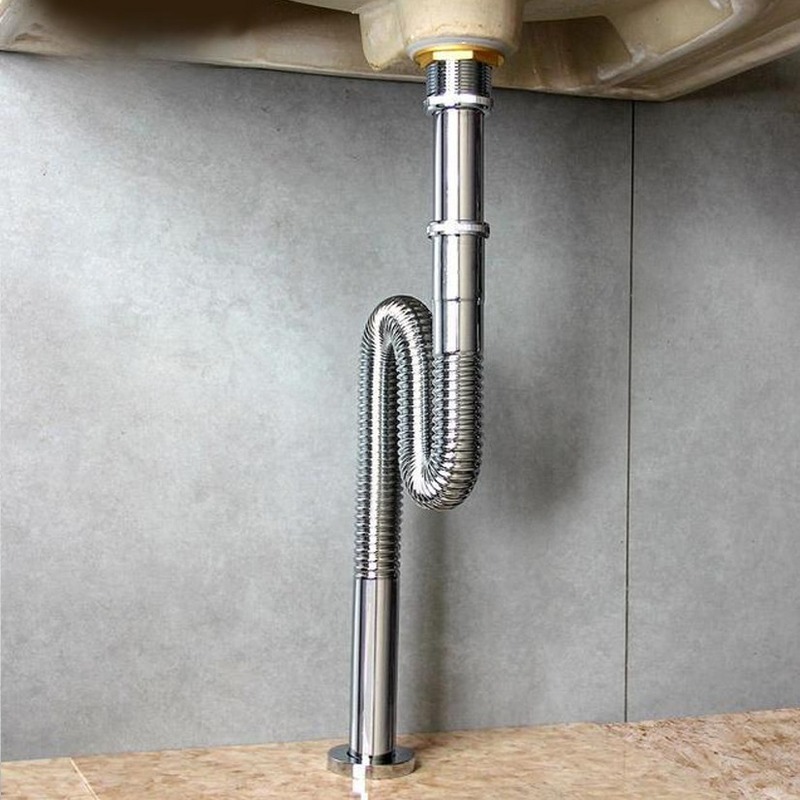 Đường thoát dưới sàn thì chọn xi phông chữ S