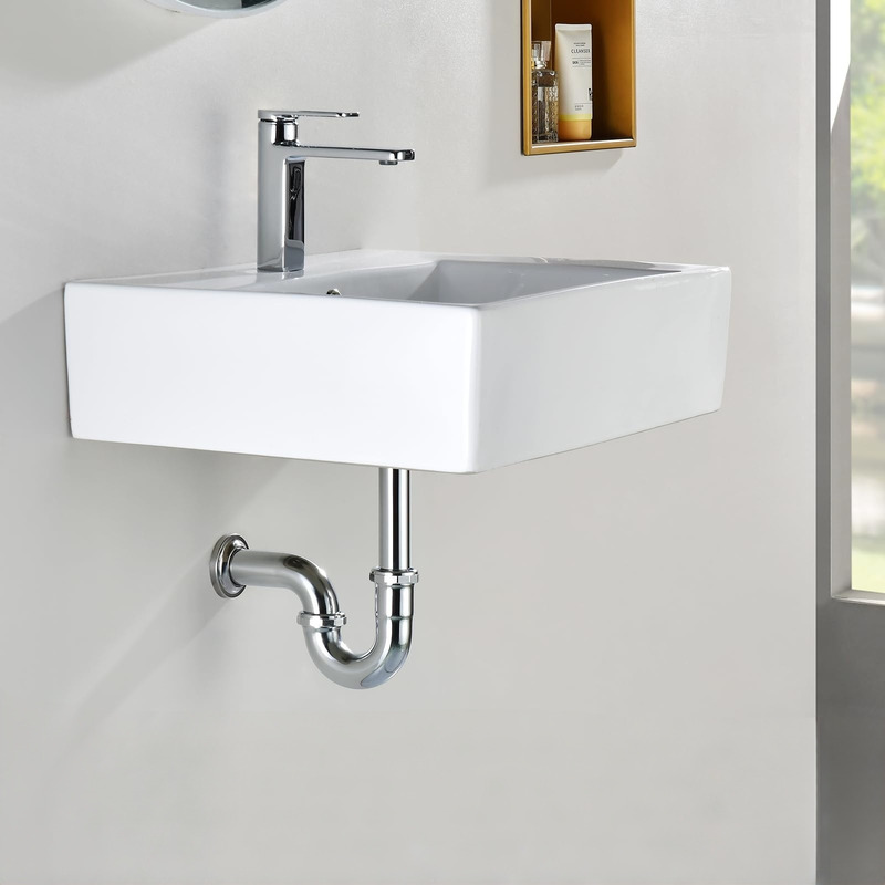 Xi phông chữ P cho lavabo treo tường