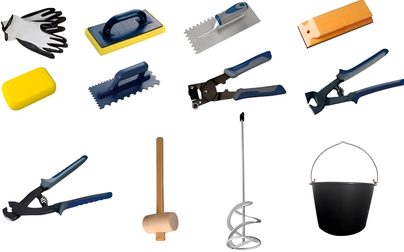 Dụng cụ hỗ trợ thi công ốp tường gạch cần có cần có