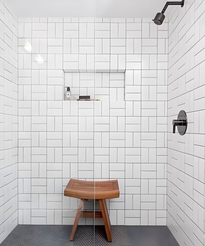 Kiểu ốp sọt đan độc đáo, nghệ thuật, được ứng dụng nhiều cho gạch thẻ