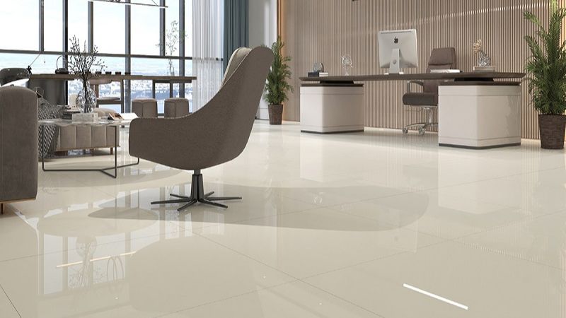 Gát lát văn phòng màu be