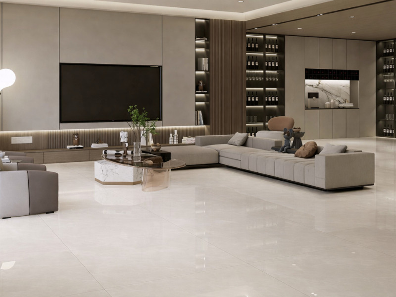Gạch vân đá Viglacera ốp lát phòng khách