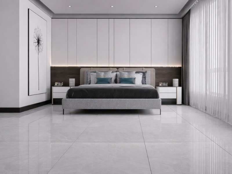 Gạch vân đá Viglacera ốp lát phòng ngủ
