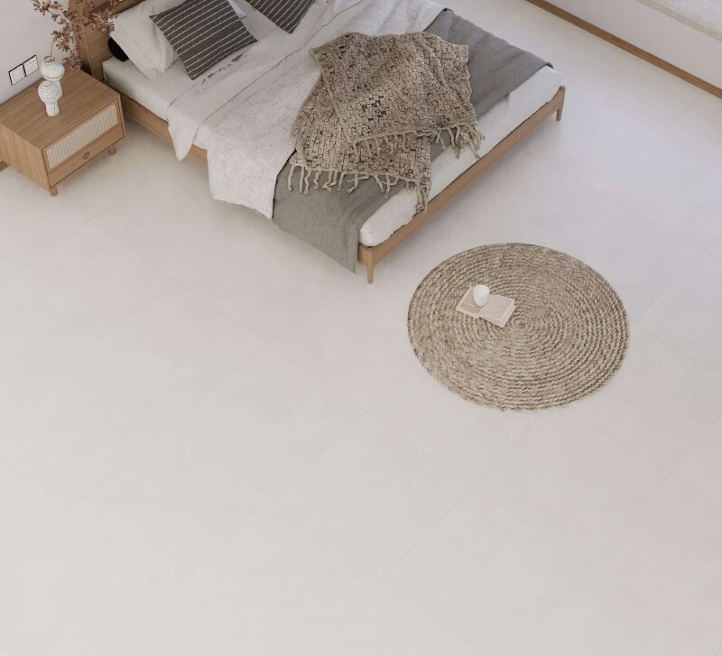 Gạch Viglacera 60x60 giúp không gian phòng ngủ trở nên sáng thoáng, tinh tế và ấm cúng