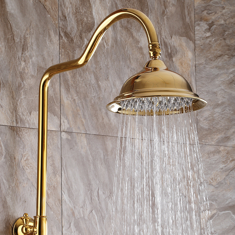 Sen tắm màu vàng gold nâng tầm không gian