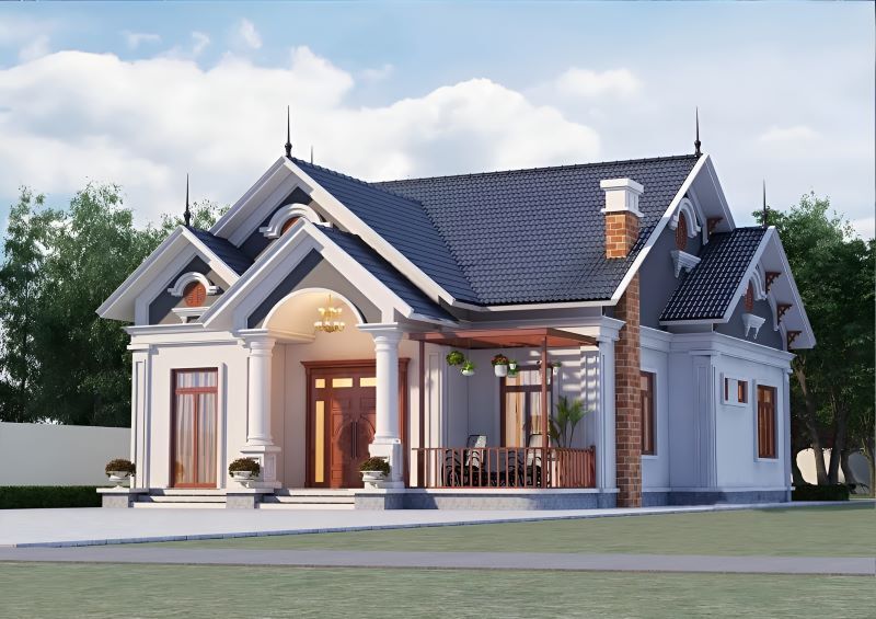 Mẫu thiết kế nhà mái thái cấp 4 đẹp, hiện đại