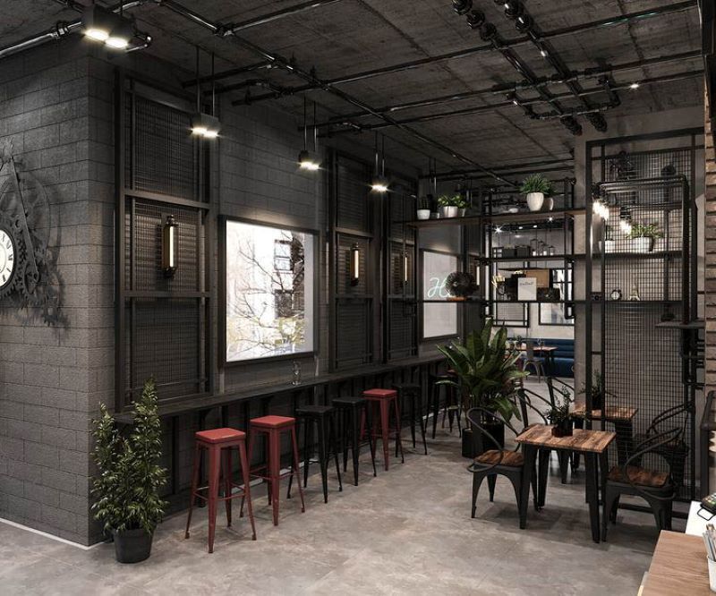 Thiết kế không gian giải trí theo phong cách bụi bặm, cá tính