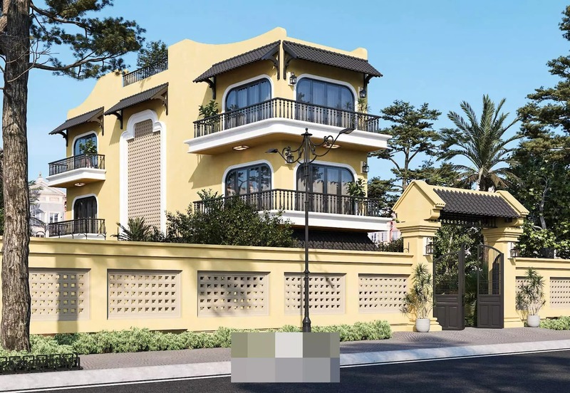 Thiết kế nhà biệt thự phong cách Đông Dương
