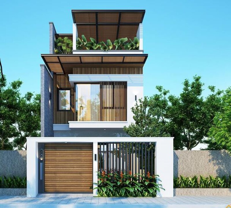 Nhà phố phong cách hiện đại