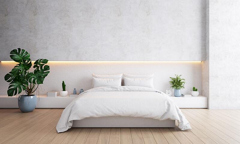Mẫu gạch ốp lát phù hợp phòng ngủ tối giản