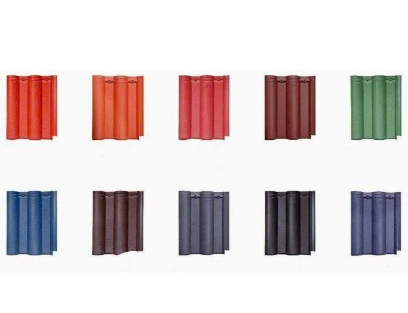 Ngói tráng men có bảng màu đa dạng và độ bền màu cao 