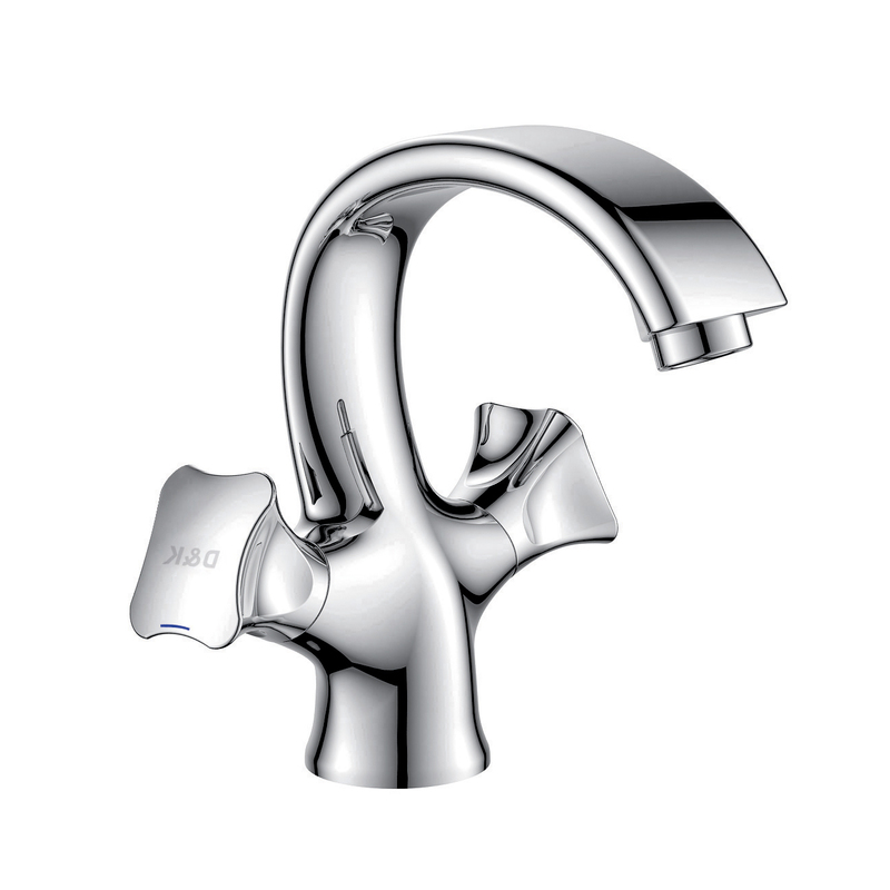 Vòi lavabo nóng lạnh cổ thấp D&K DK1382101