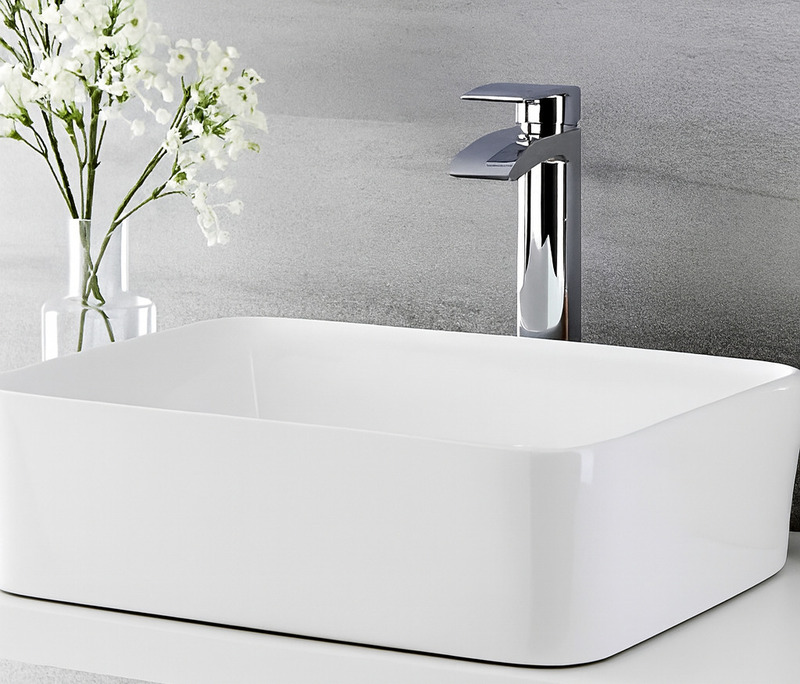Vòi lavabo nóng lạnh cổ cao D&K