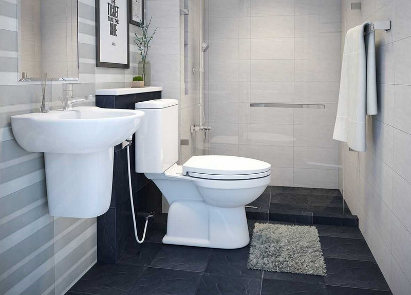 Combo thiết bị cho phòng tắm nhỏ tối ưu diện tích